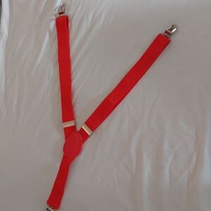 Kids Red Suspenders